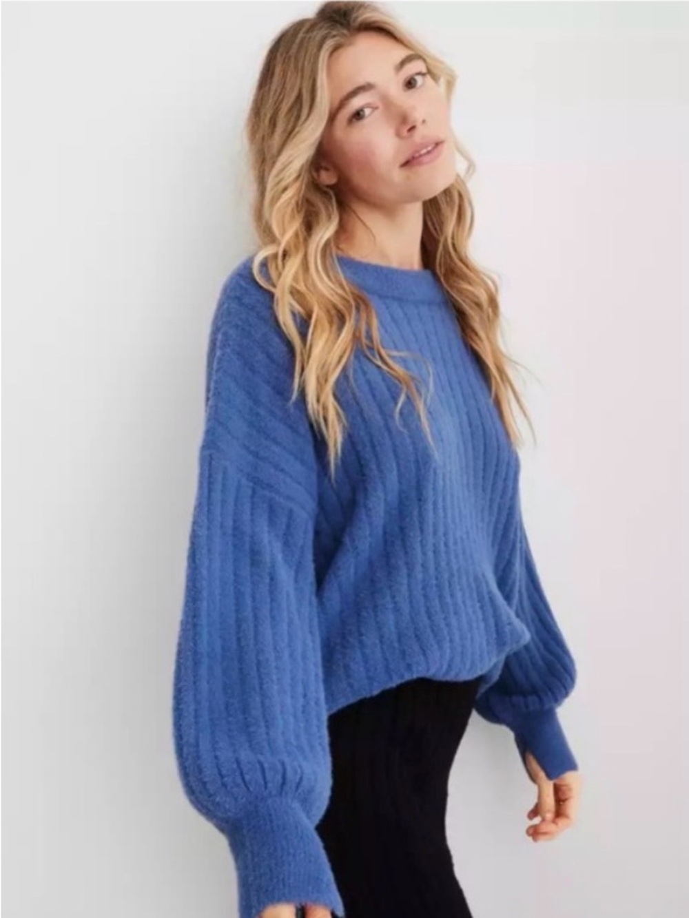 Aerie Buttercream Crew Sweater